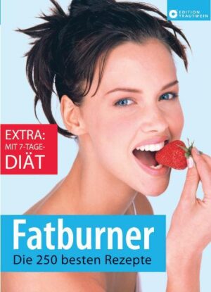 Mit speziellen Fatburner-Rezepten, die darauf angelegt sind, die Fettverbrennung anzukurbeln, wird es ganz einfach Pfunde zu verlieren und geundheitsbewusster zu leben. Mit 250 Rezepten wird eine große Vielfalt von Variationsmöglichkeiten geboten. Zusätzlich bietet das Buch einen 7-Tage-Diätplan, der den Einstieg in die gesunde Ernährung mit Fatburnern erleichtert. Wissenswertes zu den Nährstoffen und wichtigsten Fatburnen und deren Funktion ergänzen das Kochbuch.