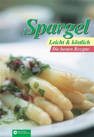 Dieses Spargelbuch bietet nicht nur die klassische Variante mit Kartoffeln und Buttersauce, sondern die besten Rezepte von Suppen, Salate und Vorspeisen über Hauptgerichte mit Spargel bis hin zu internationalen Spezialitäten. Alle Rezepte mit Kalorien- sowie Joule- Angaben und Nährwerttabellen. Mit vielen farbigen Abbildungen. Mit hilfreichen Tipps und viel Wissenwertes zu Herkunft, Kauf und Lagerung sowie eine Empfehlung für passende Weine.