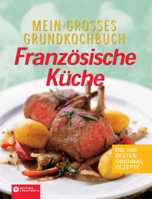 Neben rund 500 abwechslungsreichen Rezepten der „Haute Cuisine“ bietet dieses Buch eine umfangreiche Einleitung in die verschiedenen Regionalküchen Frankreichs. Alles Wissenswerte über Klassiker wie z.B. Baguette, Camembert und französischen Wein. Alle Rezepte mit praktischen Kalorien-, Joule- und Nährwertangaben und Hinweisen zur Zubereitungszeit und Schwierigkeitsgrad. Mit über 250 farbigen Abbildungen, nützlichen Einkaufstipps und französischem Küchen-ABC.