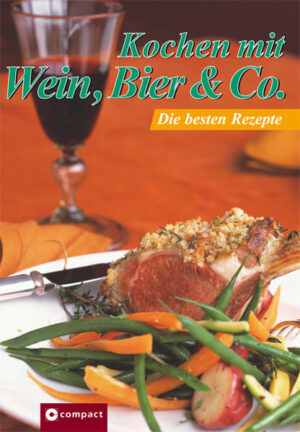 Der Titel bietet über 100 Rezepte für Gerichte mit Wein, Bier & Co. Die Palette reichet von Suppen (Weinsuppe mit Leberknödel) über Hauptgerichte (Rindersteaks in Schwarzbiermarinade, Hähnchenbrust in Proseccosauce) bis zu Desserts (Bier-Créme-Brulée, Rotweinkuchen). Zusätzlich bietet das Buch eine umfassende Einleitung und Informationen zur Verwendung von alkoholischen Getränken beim Kochen und Backen.