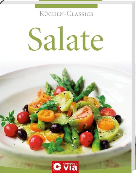 Salate (Küchen-Classics) In diesem Buch aus der Reihe Küchen-Classics laden die beliebtesten Küchenklassiker zum Kochen und Schlemmen ein. Die köstlichen Kreationen lassen jeden Salatliebhaber voll auf seine Kosten kommen. Genießen Sie die Salat-Vielfalt und lassen Sie sich immer wieder aufs Neue inspirieren, denn Salat hat immer Saison, bringt Abwechslung auf den Tisch und garantiert frischen Genuss - als kleine Zwischenmahlzeit, knackige Beilage, herzhaftes Hauptgericht oder leichtes Dessert. - über 120 schmackhafte Rezepte mit Salat - Einleitung mit allem Wissenswerten über Salat - Unterteilung in die Kapitel frische Salate & Rohkost, Gemüsesalate, Salate mit Reis & Nudeln, mit Fisch & Meeresfrüchten, mit Fleisch & Geflügel sowie süße Salate - zahlreiche Tipps für unterschiedliche Salat-Dressings - unterschiedliche Varianten für mehr Abwechslung - Nährwert- und Energieangaben zu jedem Rezept - mit vielen Farbfotos, die Lust auf mehr machen