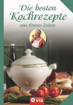 Oma wusste immer, was allen gut schmeckt: Die zünftige Suppe, der leckere Pudding, der deftige Sonntagsbraten oder der würzige Auflauf. Bewährte Rezepte mit rein natürlichen Zutaten - und alles mit Liebe zubereitet. Omas beste Kochrezepte sind liebevoll bewahrte Schätze. Kompetenter Rat rund um Zubereitung und Zutaten sowie Omas spezielle Tipps garantieren gutes Gelingen. - Genießen wie in den guten alten Zeiten - Rezepte für Suppen, Vorspeisen, Hauptgerichte, Aufläufe, Nachspeisen und selbst angesetzte Getränke - Kapitel über Omas Küchenkräuter - altbewährtes Wissen und effektive Tipps - übersichtliche alphabetische Anordnung der Rezepte - Kochbuch in nostalgischer Aufmachung mit liebevollen Illustrationen