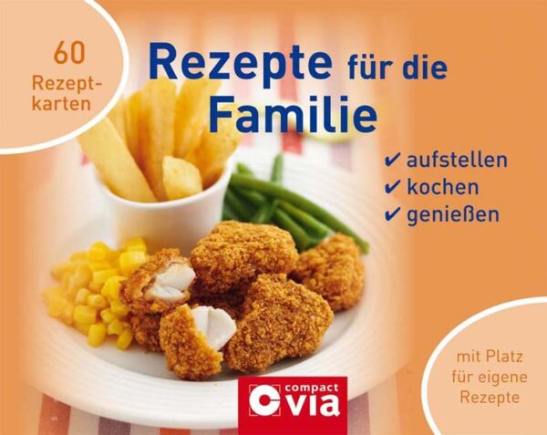 Das praktische Ringbuch mit 60 Rezeptkarten lässt sich einfach sowie platzsparend in jeder Küche hochformatig aufstellen und bietet zusätzlich Platz für eigene Kreationen