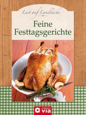 Dieses Buch aus der Reihe Lust auf Landküche bietet für alle Genießer die besten Rezepte vom Land. Rund 100 Kreationen sorgen für festlichen Hochgenuss, denn für jede feierliche Gelegenheit gibt es das perfekte Gericht. Diese feinen Gerichte treffen jeden Geschmack und machen jedes Fest rund ums Jahr erst richtig gelungen. Die beliebtesten Landrezepte lassen jedes Gourmetherz höherschlagen und zaubern Vielfalt auf den Tisch! Die Einleitung liefert alles Wissenswerte und viele Hintergrundinformationen: Sie zeigt, wie einfach und kreativ frische und regionale Küche ist. Unverfälschter Genuss wie auf dem Land verbindet traditionelle Gerichte mit neuen Ideen.