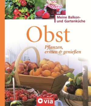 Der Band Obst aus der Reihe Meine Balkon- und Gartenküche für Selbstversorger zeigt Ihnen, wie Sie Obst im eigenen Garten, auf dem Balkon oder der Terrasse optimal anbauen und pflegen können. Zu den verschiedenen Obstsorten gibt es ausführliche Infos zu Anbau, Zeitplan, Pflege und Ernte. Mit zahlreichen Rezepten für leckere Marmeladen, köstliche Kuchen und fruchtige Desserts können Sie die Ernte gleich weiterverarbeiten und genießen. - Obst selbst anbauen, ernten und genießen - Anbau, Aussaat, Anzucht, Pflege und Schädlingsbekämpfung - detaillierte Infos zu Ernte und Konservierung - Obstportraits von A - Z - zahlreiche Rezepte für Ihr Obst (Marmeladen & Konfitüren, Kompott & Mus, Kuchen & Torten, Desserts, Säfte & Drinks)