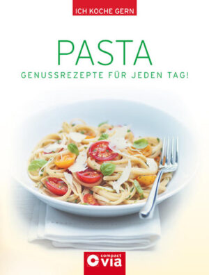 Mit dem Kochbuch 'Pasta' aus der Reihe 'Ich koche gern' zaubern Sie verführerische Nudelgerichte, die der ganzen Familie schmecken. Rund 100 Kreationen bieten für jede Gelegenheit das passende Nudelgericht, von Pasta mit Pesto oder Gemüse über Feines mit Fisch und Fleisch bis hin zu Schlemmereien aus dem Ofen. Internationale Nudelspezialitäten runden dieses Kochbuch ab. Pasta macht glücklich und lässt Gourmetherzen höherschlagen! Die Einleitung liefert Wissenswertes rund um das Thema Pasta. Zahlreiche Tipps zu Zutaten und Zubereitung, viele Variationsvorschläge sowie Nährwertangaben zu jedem Rezept machen den Genuss perfekt. - rund 100 schmackhafte Pasta-Rezepte - Pasta vegetarisch, mit Fleisch und Fisch oder als Gratins - zahlreiche Tipps und Variationsvorschläge - Nährwert- und Energieangaben zu jedem Rezept - Infos zur Zubereitungszeit der Gerichte - ausführliches Register und viele Bilder - kompaktes Kochbuchformat