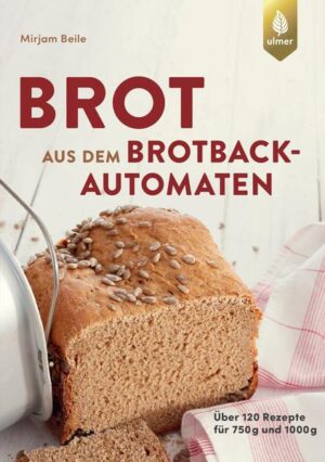 Brotgenuss auf Knopfdruck mit über 120 erprobten Rezepte und vielen Tipps von der Bäckerin und Konditorin Mirjam Beile. Brot backen im Brotbackautomaten geht ganz einfach: Die Autorin begleitet Sie Schritt für Schritt zum selbst gebackenen Brot. Die ideenreichen Rezepte für regionale Brote, Vollkornbrote, Brötchen, besonders raffinierte Brote, süße und glutenfreie Brote, Kochen mit Brot und Teigzubereitung bringen Abwechslung auf den Tisch. Für gutes Gelingen sorgen zahlreiche Fotos von Zutaten, Handgriffen und Rezepten. Alle Rezepte sind für 750-g- und 1000-g-Brote berechnet. Mit fundierten Hintergrundinformationen zu Geräten und Zutaten.