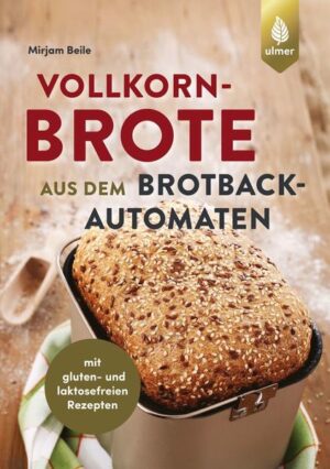 Sie wollen Vollkornbrot selber backen, es soll aber einfach und schnell gehen? Wie wäre es, wenn Sie Ihr Vollkornbrot im Brotbackautomaten backen? So können Sie bald Ihr gesundes, selbstgebackenes Brot genießen und sparen Zeit und Geld. Die 70 Rezepte in diesem Buch reichen vom klassischen Vollkornbrot über Sauerteigbrot, Brot mit und ohne Hefe bis hin zu Broten für Allergiker wie laktosefreies Brot und glutenfreies Brot sowie Varianten für vegetarische und vegane Brote. Und all die können Sie im Brotbackautomaten einfach nachbacken! Wissenswertes zu den verschiedenen Vollkornmehlen und viele Tipps, falls es doch mal nicht so klappen sollte, ergänzen das Buch.