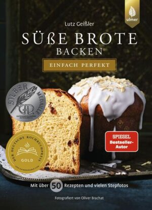 Tauchen Sie ein in die Welt der süßen Klassiker! In seinem neuesten Backbuch beschreibt Brotenthusiast und SPIEGEL-Bestseller-Autor Lutz Geißler einfache Grundteige mit wenig Hefe und langer Teigführung für gelingsichere Stollen, Zöpfe, Brioche, Panettone ... Der fundierte Grundlagenteil lässt keine Fragen offen. Dresdner Stollen, Nusszopf, Buchteln, Früchtebrot oder Mainzer Neujahrsbopp? Ob regional, traditionell oder modern interpretiert: In rund 50 Rezepten finden alle Hobbybäcker und Profis ihr süßes Lieblingsbrot - Schritt für Schritt erklärt und mit brillanten Rezeptfotos sowie vielen praktischen Stepfotos von Food-Fotograf Oliver Brachat. "Süße Brote backen - einfach perfekt" hat beim Deutschen Kochbuchpreis 2022 den 1. Platz in der Kategorie "Brot" gewonnen.