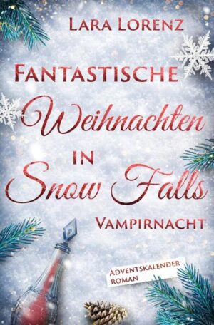 Ein Vampir, eine junge Frau in Not und ein Schneesturm in Kanadas Wildnis ... Als Damien Donovan wie jedes Jahr nach Snow Falls zurückkehrt, um Weihnachten im Kreis seiner Familie zu feiern, stolpert er im ersten Wintersturm über Vanessa. Was als einmalige Nacht beginnt, entpuppt sich schnell als höchst brisante Verwicklung. Die Eisprinzessin, die Damiens unsterbliches Herz berührt hat, ist niemand anderes als die neue Anwaltsgehilfin in der Familienkanzlei. Und in dieser Kanzlei sind die Anwälte bissig ... Bei der Snow-Falls-Reihe handelt es sich um Adventskalender-Bücher. Jede Geschichte ist in 24-Kapiteltürchen unterteilt, wie ein echter Adventskalender.