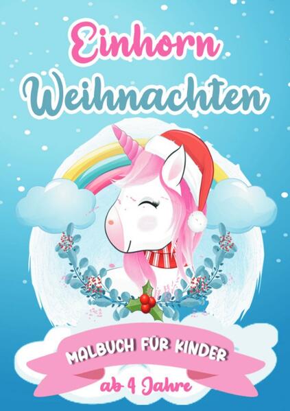 Zauberhafte Einhorn-Welten in der Weihnachtszeit entdecken! Lassen Sie Ihr Kind in eine magische Welt voller festlicher Einhörner eintauchen! Dieses liebevoll gestaltete Malbuch kombiniert die Freude an Weihnachten mit der Faszination für Einhörner und bietet stundenlangen Malspaß für Jungen und Mädchen ab 4 Jahren. Warum dieses Malbuch? Einzigartige Motive: 50 zauberhafte Ausmalbilder mit Einhörnern in winterlichen und weihnachtlichen Szenen. Kindgerechte Designs: Große, einfache Bilder, perfekt für kleine Hände und kreative Köpfe. Vielfältige Weihnachtsstimmung: Ob Einhörner mit Geschenken, Weihnachtsbäumen oder im Schneegestöber – jede Seite ist ein kleines Abenteuer. Förderung von Kreativität und Konzentration Dieses Malbuch unterstützt die Entwicklung der Feinmotorik, fördert die Kreativität und schenkt Kindern eine entspannte Auszeit vom Alltag. Das perfekte Geschenk Ob als Adventsüberraschung, Nikolausgeschenk oder unter dem Weihnachtsbaum – das Einhorn Weihnachten Malbuch zaubert garantiert ein Lächeln in jedes Kindergesicht.