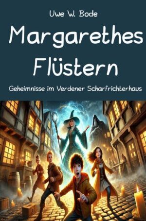 Hast du jemals ein Flüstern gehört, das nur für dich bestimmt war? Emma, Ben, Lina und Noah entdecken bei einer Stadtführung in Verden mehr als nur Geschichte – sie stoßen auf ein Geheimnis, das sie durch Zeit und Raum führt. Als die Freunde nachts heimlich das Scharfrichterhaus erkunden, stoßen sie auf den Geist von Margarethe, einem Mädchen, das vor Jahrhunderten zu Unrecht als Hexe verurteilt wurde. Mit jedem Schritt tauchen sie tiefer in die dunkle Vergangenheit ein, in der Intrigen, Angst und Unrecht herrschten. Doch die Suche nach der Wahrheit ist gefährlicher, als sie sich je hätten träumen lassen. Zwischen geisterhaften Begegnungen, knarrenden Türen und der bedrohlichen Präsenz des Scharfrichters müssen die Freunde nicht nur Margarethes Ruf retten sondern auch sich selbst. Wird es ihnen gelingen, Margarethes Unschuld zu beweisen und in ihre eigene Zeit zurückzukehren? Ein Abenteuer voller Mut, Freundschaft und der Kraft der Wahrheit erwartet dich. Traust du dich, das Flüstern der Vergangenheit zu hören?