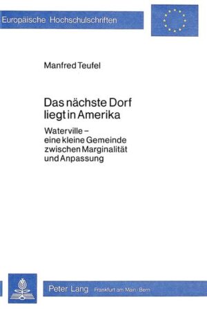 Am Beispiel des am Rande Europas gelegenen Ortes Waterville versucht der Autor den Identitätskonflikt der traditionellen kleinen Gemeinde in einer sich zentralisierenden Gesellschaft, die die dörflichen Funktionen der Kultur und des Zusammenlebens auf höhere Integrationsund Entscheidungsebenen zieht, darzustellen. Der historische Ausgangspunkt der Untersuchung erhellt die Ursachen von Marginalität und leitet über zu der Frage, ob historische Marginalität zu einer Autonomielosigkeit der kleinen Gemeinde in der heutigen Gesellschaft führen muss. Untersuchungsfelder sind der Lebensstil, Lebenserwerb, die Kultur und soziale Strukturen.