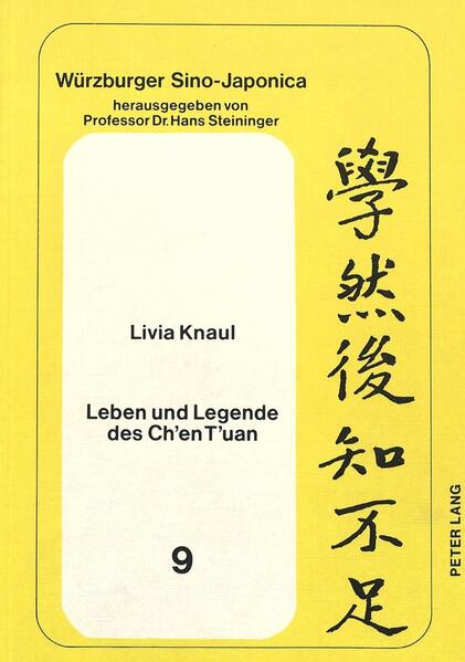 Der Taoist und Philosoph Ch'en T'uan, der im 10. Jahrhundert auf dem Hua-shan lebte, war mitverantwortlich für die Synthese von Konfuzianismus, Taoismus und Buddhismus in der Sung-Zeit. Sein Leben wurde als das eines beispielhaften Hsien-Heiligen vielfach legendarisch ausgestaltet. Die Untersuchung seiner Legende deckt Strukturen der Typisierung auf und problematisiert den Begriff «Hsien». Weiterhin werden die Bedeutung für die politische Legitimation gezeigt und der Zusammenhang mit dem religiösen Ideal des Taoismus nachgewiesen.