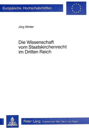 Die Arbeit geht dem Verhältnis von Staat und Kirche im «totalen Staat» des Dritten Reiches nach, so wie es sich in der staatskirchenrechtlichen Wissenschaft jener Zeit widerspiegelt. Auf dem Hintergrund der Kirchenpolitik und dem allgemeinen Staats- und Verfassungsdenken unter der Herrschaft des Nationalsozialismus will sie vor allem einen Beitrag zum wissenschaftlichen Werk einzelner Universitätslehrer und zur Geschichte der Akademie für Deutsches Recht leisten.