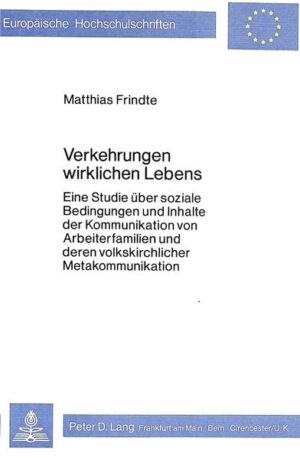 Die Trennung von Arbeiten und Leben (Verkehrung) ist wohl konstitutiv für die alltägliche Kommunikation von Arbeiterfamilien. Dies wird anhand von fünf offenen Interviews zur Biographie beschrieben. Die Ergebnisse alltäglicher Familienkommunikation werden anschliessend sowohl pädagogisch wie kirchensoziologisch diskutiert, gängige Vorstellungen über Familienpädagogik und kirchliches Handeln kritisiert.