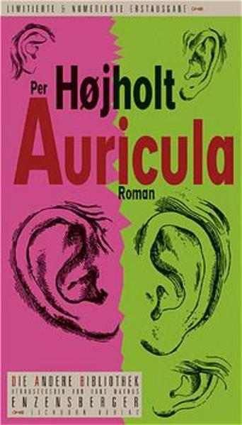 Die Hauptpersonen dieses unverschämten Romans sind keine Menschen, sondern auricula, zu deutsch: Ohren. Høholt hat die Stirn, zu behaupten, in Europa habe am 7. September 1915 die Zeit stillgestanden, einen Moment lang, zu kurz, daß es jemandem aufgefallen wäre. Die Kinder, die in dieser Zeitlücke gezeugt wurden, kamen neun Monate später nicht allein zur Welt. Mit ihnen erblickten zahlreiche Ohren das Licht, die sich selbständig machten und auf die Wanderschaft begaben. Heimlich durchstreiften sie in kleinen Trupps das zwanzigste Jahrhundert, beobachteten seine Katastrophen und inspirierten seine Kunst und seine Wissenschaft. Überall nisteten sich diese sonderbaren Wesen ein. Sie suchten Kafka und Einstein, Duchamps und Joyce heim und spionierten die gesamte Moderne aus. Der Autor weiht uns in die Biologie, die Psychologie und das Sexualleben der Ohren ein und läßt uns an ihren bizarren Abenteuern teilnehmen. Über seine literarischen Vorgänger läßt er uns nicht im Unklaren