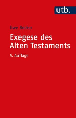 Uwe Becker bietet eine prägnante Darstellung der heute gängigen Methoden der Auslegung des Alten Testaments. Sein Lehrbuch ist für Studierende aller Studiengänge der Theologie geeignet.