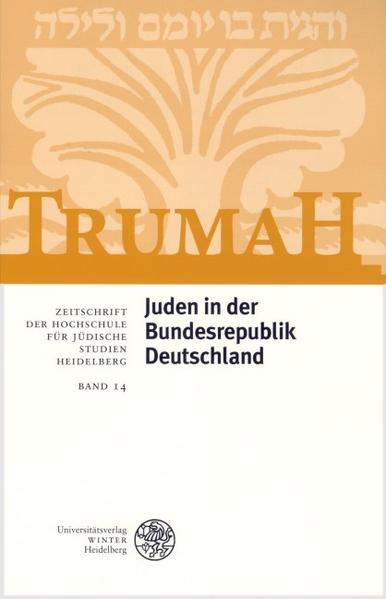 Seit den 1960er Jahren hat sich in der Bundesrepublik Deutschland nach unübersichtlichen Anfängen eine überaus heterogene und zutiefst traumatisierte jüdische Gemeinschaft mit über Jahrzehnte konstanten ca. 30 000 Mitgliedern etabliert. Um Größenordnungen kleiner war die jüdische Gemeinschaft in der damaligen DDR. In keinem Verhältnis zu den Zahlen aber war die symbolische Bedeutung und öffentliche Funktion dieser Überlebendengemeinschaft in beiden deutschen Staaten. Vor allem in der Bundesrepublik wurde sie von Staat, Gesellschaft und Kirchen als homogenes Opferkollektiv wahrgenommen, in besonderer Weise hofiert und durch einen ambivalenten 'Unberührbaren'-Status gelegentlich auch korrumpiert. Diese Ausgabe von Trumah bringt Dokumentationen und Analysen zum Schwerpunktthema Juden in der Bundesrepublik Deutschland.