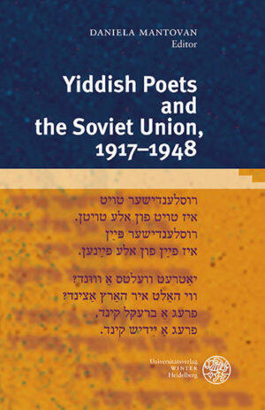 The mapping of Soviet-Yiddish literature in revolutionary and post-revolutionary Russia/Soviet Union demands re-evaluation in the light of recent historical research. This volume of proceedings of the First Heidelberg International Conference in Modern Yiddish Studies, 'Yiddish Poets and the Soviet Union, 1917-1948', is primarily concerned with the poetic word and its utopian belief, as well as with the "masters" of the Yiddish word, the poets, and their predicament in the Soviet state. Integral to the discussion is the work of those Yiddish poets in the Diaspora who had strong ideological ties with the Soviet Union, as well as the lesser known, marginalized poetry written by women. Thanks to the interdisciplinary perspective of the conference, the essential role played by socio-historical ideological and cross-cultural factors in the making of Soviet-Yiddish poetry comes to the fore.