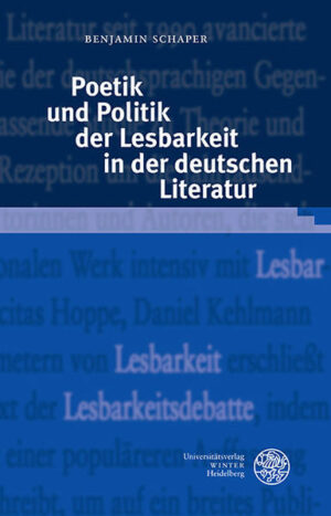 Poetik und Politik der Lesbarkeit in der deutschen Literatur | Bundesamt für magische Wesen