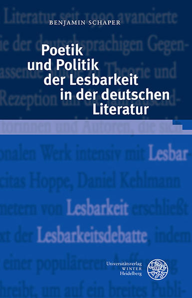 Poetik und Politik der Lesbarkeit in der deutschen Literatur | Bundesamt für magische Wesen