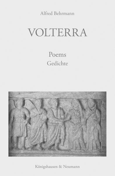 The collection takes its title from the old Etrurian town famed for its Guarnacci museum of Etruscan antiquities with their associations of funeral rites and underworld mythology. Juxtaposed to the English texts are German translations by the author