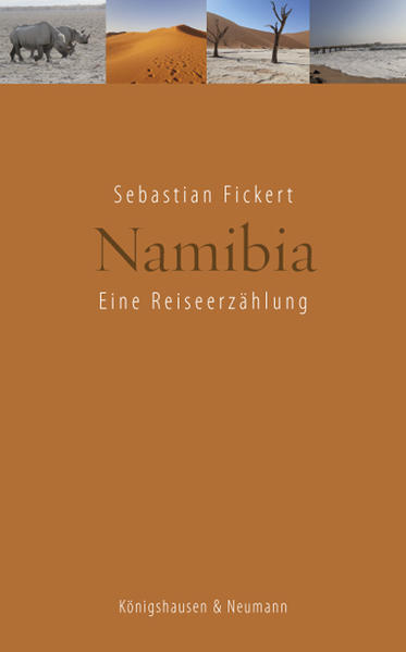 Durch die Wüste bis zur Atlantikküste, vom Inselberg Spitzkoppe bis in den Etosha. Mit Geländewagen und Zelt reist Sebastian Fickert durch Namibia. Er klettert auf Dünen, die zu den höchsten der Welt zählen, isst in einem Café in der Namib warmen Apfelkuchen und folgt den Spuren des Geologen Henno Martin, der sich über zwei Jahre im Kuiseb-Canyon versteckte. In Swakopmund stößt er auf Relikte deutscher Kolonialzeit, in Okahandja auf lebendiges Interesse für das Oktoberfest. Er beobachtet Löwen bei der Jagd, vollzieht die blutige Niederschlagung des Hereroaufstandes am Waterberg nach, nimmt den Leser in die Township Katutura und in das Nachtleben Windhoeks mit. Unerwartete Begegnungen prägen seine Zeit in dem faszinierenden Land ebenso wie die Stille abgelegener Orte. Kenntnisreich und witzig erzählt Sebastian Fickert von einer intensiven Reise.