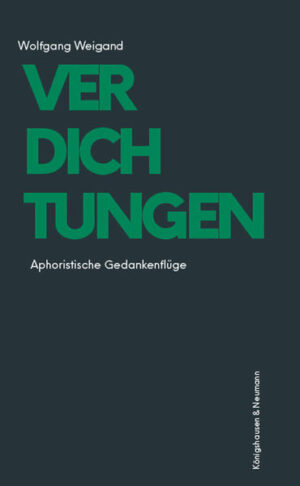 Geistreiches, Erhellendes, Nachdenkliches, Bemerkenswertes. Diese Aphorismen sind eine Verdichtung von menschlichen Grunderfahrungen im Zusammenhang mit Leben und Berufung, Liebe und Ehe, Kunst und Musik, Religion und Spiritualität, Pandemie und Tod. Die kurzen Sätze und aphoristischen Gedanken zeigen eine komprimierte Gedankenwelt im überschaubaren Umfang, während die dahinter liegenden Erfahrungen ganze Bibliotheken füllen könnten. Es sind Verdichtungen im eigentlichen Wortsinn.