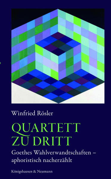 Bekannt sind sie schon, die vier Figuren des Wahlverwandtschaften-Quartetts. Dank Goethes Roman. Spielen seit über 200 Jahren ihr gleiches Spiel. Jenes von Liebe und Trennung, jenes von Begehren und Entsagung. Ein kompliziertes Geschehen obwaltet da. Kunstvoll erzählt. Wie kunstvoll, lässt sich dann erschließen, wenn man versucht, das Erzählte nach-zu-erzählen. Wenn man versucht, zu verstehen, was der Erzähler aus welchem Grund so und nicht anders getan. Wenn man versucht, den Text sprechen zu lassen und ihn - an vielen Beispielen - durch-zu-buchstabieren. Wenn man versucht, manche Passagen zusammenzufassen. Etwa in aphoristischer oder sentenzhafter Manier. Wenn man versucht, dem Text Miniaturen beizufügen aus anderen kunstvollen Welten. Etwa aus jener der Musik. Dann könnte sich am Ende zeigen, was hier im Titel schon genannt: das Quartett der Wahlverwandten ist eigentlich gar keines.