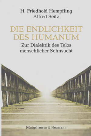 Beiträge von H. Friedhold Hempfling und Alfred Seitz. Rebellion ›für‹ die Endlichkeit-Endlichkeit. Versuch einer dialektischen Annäherung-Das Ende des Heroismus oder: Die angebliche »Wunde der postheroischen Gesellschaft«-Nietzsche und die Endlichkeit-Endlich unendlich / unendlich endlich. Zum Telos menschlicher Sehnsucht-Kritische Theorie-oder: die Endlichkeit eines Handlungsimperativs-Unendliche Geschichte. Psychoanalyse zwischen Historismus und Historizismus-Randgänge der Dialektik. Leben und Tod-Mensch und Gott-Der Zwischenraum. Sehnsucht nach Grenzüberschreitung