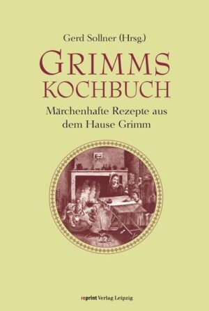 Von der Vorspeise bis zum Dessert präsentiert dieser Band in sechs Kapiteln rund 70 Rezepte aus dem Hause Grimm. Zusammengetragen hat die Rezepte Dorothea (genannt Dortchen) Grimm, die Frau von Wilhelm Grimm. Viele Rezepte haben einen französischen Hintergrund aus der Zeit, als Kassel Hauptstadt des Königreichs Westphalen unter Jérôme Bonaparte war, dessen Hofbibliothekare die Brüder Jakob und Wilhelm waren. Wie die Küche in einem Akademikerhaus in der ersten Hälfte des 19. Jahrhunderts aussah, das beschreibt das einleitende Kapitel, das auch die Mitglieder der Familie Grimm vorstellt und die Lebensgeschichte insbesondere von Jacob und Wilhelm erzählt, illustriert mit Zeichnungen des Bruders und Malers Ludwig Emil Grimm. Jedes Rezeptkapitel enthält dazu ein Märchen aus der Erstausgabe des 1. Bands der »Kinder- und Hausmärchen« von 1812, in dem es ums Essen geht. Illustriert sind die Märchen mit den berühmten Zeichnungen des Marburger Jugendstil-Illustrators Otto Ubbelohde.