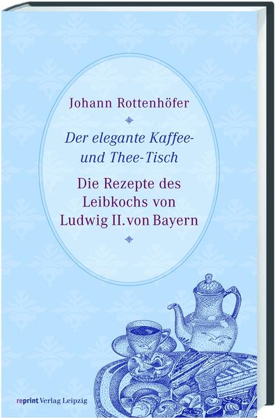 Ein Kompendium vergessener Köstlichkeiten: das ist „Der elegante Kaffee- und Thee-Tisch“ des „Starkochs“ Johann Rottenhöfer. Der Erste Mundkoch zweier bayerischer Könige offeriert in diesem Band 130 Rezepte, vor allem Kuchen, Torten und Gebäck, aber auch Herzhaftes für den Kaffee- und Teetisch. Kaffee und Tee waren im 19. Jahrhundert auch hierzulande längst zum Volksgetränk geworden. Neben Rezepten erzählt Rottenhöfer auch über die Geschichte des Kaffees, über Kaffeesorten und Kaffeegesellschaften. Der zweite Teil des Buches handelt vom Tee