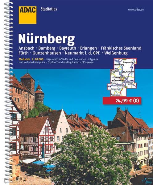 ADAC StadtAtlanten: Schnelle und einfache Orientierung! Die ADAC StadtAtlanten mit der praktischen Spiralbindung sind die handliche Alternative zum Stadtplan. Übersichtlich gegliedert zeigen diese StadtAtlanten bis zu 578 Städte und Gemeinden eines dargestellten Großraums im Maßstab 1:20.000