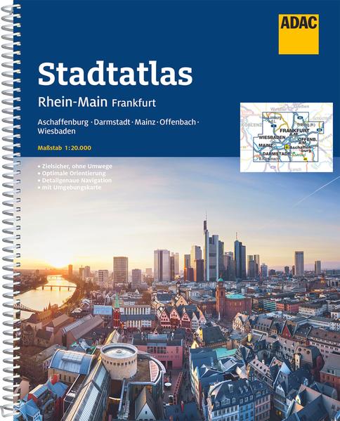 ADAC Stadtatlanten Schnelle und einfache Orientierung! Die ADAC Stadtatlanten mit der praktischen Spiralbindung sind die handliche Alternative zum Stadtplan. Übersichtlich gegliedert zeigen diese Stadtatlanten bis zu 578 Städte und Gemeinden eines dargestellten Großraums im Maßstab 1:20.000