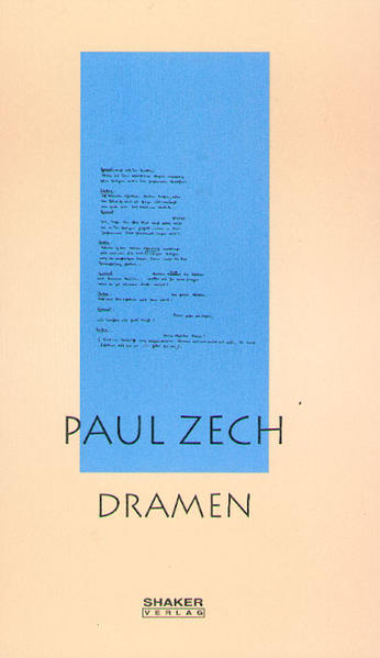 Paul Zech, geboren am 19. Februar 1881 im westpreußischen Briesen, zählt zu den herausragendsten Schriftstellerpersönlichkeiten des literarischen Expressionismus. Seine Jugend verbrachte er in Elberfeld im Rheinland, wo er - der junge Bergmann und aufstrebende Lyriker und Literaturkritiker - schon früh innige Freundschaft mit der Dichterin Else Lasker-Schüler schloß. Sie ermunterte ihn 1912, ihr nach Berlin zu folgen