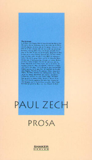 Paul Zech, geboren am 19. Februar 1881 im westpreußischen Briesen, zählt zu den herausragendsten Schriftstellerpersönlichkeiten des literarischen Expressionismus. Seine Jugend verbrachte er in Elberfeld im Rheinland, wo er - der junge Bergmann und aufstrebende Lyriker und Literaturkritiker - schon früh innige Freundschaft mit der Dichterin Else Lasker-Schüler schloß. Sie ermunterte ihn 1912, ihr nach Berlin zu folgen