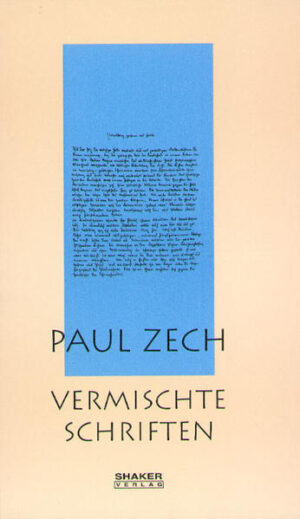 Paul Zech, geboren am 19. Februar 1881 im westpreußischen Briesen, zählt zu den herausragendsten Schriftstellerpersönlichkeiten des literarischen Expressionismus. Seine Jugend verbrachte er in Elberfeld im Rheinland, wo er - der junge Bergmann und aufstrebende Lyriker und Literaturkritiker - schon früh innige Freundschaft mit der Dichterin Else Lasker-Schüler schloß. Sie ermunterte ihn 1912, ihr nach Berlin zu folgen