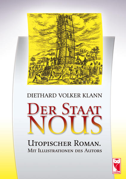 Alles im Staate Nous dreht sich um den mächtigen Turm, an dem seit Jahrzehnten gebaut wird. Wenn er dereinst hoch genug ist, sollen durch ihn alle in den Himmel eingehen und immerwährende Glückseligkeit erlangen. Bis dahin aber sind viele Opfer zu erbringen und harte Zeiten durchzustehen. Disziplin und Ordnung sind oberstes Gebot, dem sich alle Individuen unterzuordnen haben. Zu diesem Zwecke muß der Mensch von dem, was Unordnung in sein Leben bringen könnte, ferngehalten werden, so auch von der unberechenbaren Natur. Alles im Staate Nous ist bestens unter Kontrolle …Diethard Volker Klann schildert das Leben in einem Überwachungsstaat, technologisch hochentwickelt und politisch totalitär. Sein engagiertes Werk in der Tradition von Huxley und Orwell klagt besonders das Schicksal bevormundeter Kinder an, aus denen durchweg „begeisterte Staatsbürger“ geformt werden sollen.