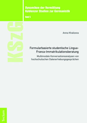 Formularbasierte studentische Lingua-Franca-Immatrikulationsberatung | Bundesamt für magische Wesen