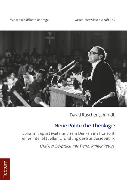 Johann Baptist Metz (1928-2019) reflektierte in seinem Programm einer neuen Politischen Theologie kritisch die gesellschaftlichen und kirchlichen Verhältnisse seiner Zeit. Er entwickelte Karl Rahners anthropozentrische Theologie weiter, kombinierte Ernst Blochs Philosophie mit alttestamentlicher Apokalyptik und versuchte im Dialog mit dem Sozialismus eine Humanisierung der Welt zu fördern, welche die bloße „Hominisierung“ derselben ergänzen müsse. Nicht zuletzt aber kreiste sein Denken um das Leid in der Geschichte, kulminierend in der Shoah, über die-im Sinne Walter Benjamins und Theodor Adornos-kein politisch-theologisches Denken hinweggehen dürfe. Als vielbeachteter Theologe und engagierter, kritischer Intellektueller intervenierte er in kirchlichen und gesellschaftlichen Debatten seiner Zeit. Dadurch lässt er sich in den Horizont einer „zweiten“, einer „intellektuellen Gründung“ der Bundesrepublik in den 1960er und 1970er Jahren einordnen.