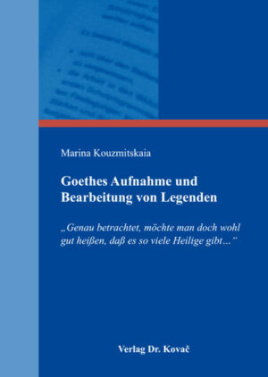 Goethes Aufnahme und Bearbeitung von Legenden | Bundesamt für magische Wesen