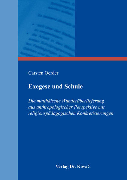 Annähernd jedem sind biblische Berichte von den Wundern Jesu mehr oder weniger bekannt, aber in ihrem Kontext, Ablauf und Ergebnis nicht erklärbar: Jesus hat Dinge getan, die eben verwundern. Eine Auseinandersetzung mit biblischen Wundererzählungen sollte also beim Verwunderten ansetzen. Den Ausspruch Marie von EBNER-ESCHENBACHs "Es gibt kein Wunder für den, der sich nicht wundern kann.", kann man so als Grundannahme dieser Arbeit verstehen, denn es kommt zu einem nicht geringen Teil auf den Menschen an, der in den Zustand der Verwunderung gerät. Daher werden neutestamentliche Wunder exegetisch betrachtet und gleichzeitig wird der Frage nachgegangen, wie jesuanische Wundererzählungen unter diesem anthropologisch-aktiven Schwerpunkt in der Schule bearbeitet werden können. Für diese Auseinandersetzung werden die Wunderüberlieferungen des Matthäusevangeliums genauer betrachtet, denn Mt will die Bergpredigt in den Kapiteln fünf bis sieben und die Wunder v.a. auch im anschließenden Kapitel acht offensichtlich gemeinsam betrachtet sehen. Die Bergpredigt verweist auf die kommende Gottesherrschaft und schafft somit „für den Menschen eine neue Lebensbasis und neue Perspektiven, verlangt ihm aber auch alles ab, was er an Möglichkeiten hat“ (Vgl. HOPPE, Rudolf, Jesus von Nazaret, 132.). Dies gilt auch für die Wundererzählungen, die betrachtet werden. Der Mensch muss sich selbst durchringen, seine Situation anzuerkennen, er muss sich zu Jesus aufmachen. Die Bergpredigt fordert den Menschen ganz und im Ganzen, sich auf das Kommen des Gottesreiches einzulassen, ja daran mitzuwirken, eben jeder nach seinen Möglichkeiten. Was aber ist, wenn die eigenen Fähigkeiten und Grenzen erreicht sind? Was ist, wenn der Mensch außen vor ist in Fragen der Gesundheit, der Gesellschaft, der Teilhabe am Leben? Hiervon erzählen die Wunder: Sie sind hoffnungsweckende Geschichten vom beginnenden Reich Gottes, auf das sich der einzelne Mensch, wie auch auf den Zuspruch Jesu, einlassen muss.