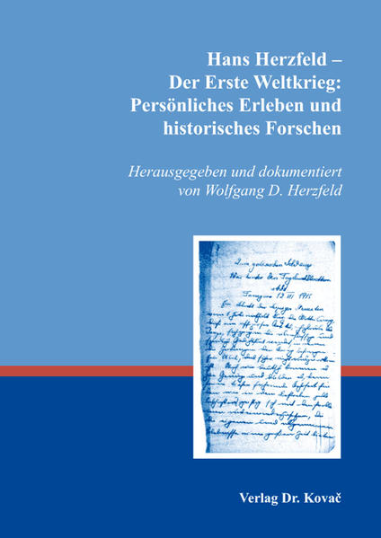 Hans Herzfeld  Der Erste Weltkrieg: Persönliches Erleben und historisches Forschen | Bundesamt für magische Wesen