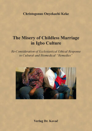 Infertility is a universal problem but the crisis it poses for Christian couples in the African cultural context differs from the experience in Western cultures. The root of the problem is the conflict in the understanding of marriage in African culture and the Christian marriage ethics, which makes it difficult for one to remain truly African and happily Christian in the faces of childless marriage. This work demonstrates this using the life context of the Igbo people of Nigeria as a case study. Christianity, especially the Catholic Church partakes in no small part to the pathetic ethical dilemmatic situation and misery of childless Christians in Igboland, by first generally rejecting all traditional antidotes to infertility as superstitious and now strictly prohibits the modern biomedical remedies as unethical even within marriage. Unfortunately, so many couples are caught in the dilemma-between the demands of their Christian faith and that of the culture (two important moral forces) and are thrown into confusion and misery. What then can be done to assist these suffering infertile couples since the ecclesiastical general taboo approach has been counterproductive in their specific cultural situation, with grave ethical consequences? Where does the local church come in, in regional-cultural matters of this nature? The book aims at providing new approaches to the problem of childless Christian marriage within and outside African culture. It advocates among other things-the problematization of ethical universalism and the need to inculturate Catholic moral teaching. It focuses not so much on a theoretical analysis of the arguments with which the Roman magisterium rejects without exception the traditional and modern biomedical remedies but the subjection of this position to scrutiny in relation to the practical existential predicament and situation of involuntary childless couples in various cultures. This makes the work so compelling because it successfully made an important and exemplary contribution to a genuine dialogue between African and European theology, which is fruitful and relevant for both sides and at the same time boldly suggests in the chosen concrete example a rethinking of doctrinal universalism