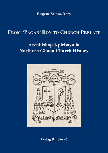 Das Buch „From ‘Pagan’ Boy to Church Prelate. Archbischof Kpiebaya in Northern Ghana Church History‘ („Vom ‚Heidenkind‘ zum Kirchenfürst. Erzbischof Kpiebaya in der Kirchengeschichte Nordghanas“) schildert die Geschichte der Bevölkerung und der Katholischen Kirche im Norden Ghanas mit dem Schwerpunkt auf dem Beitrag, den Erzbischof Gregory Ebo Kpiebaya, Erzbischof-Emeritus von Tamale, Ghana, dabei geleistet hat. Erforscht wird die Wanderungsgeschichte und die Stammesbildung der Bevölkerung im Norden Ghanas, besonders die der Dagaaba/Dagara. Ihre soziale Organisation und Familienkultur, durch die sich ihre Identität bestimmt, wird beschrieben. Außerdem werden die ständigen kämpferischen Auseinandersetzungen der Menschen, sowie Menschenraub, Sklavenhandel und die bewaffneten Konflikte zwischen den Stämmen im letzten Viertel des 19. Jahrhunderts dargestellt. Dazu wird gezeigt, wie europäische Staaten um die polititsche Vorherrschaft in der Region gerungen haben und wie ‚The Northern Territories‘ schließlich als Teil der britischen Kolonie Goldküste (zu Anfang des 20. Jahrhunderts) annektiert wurde. Erörtert wird der Einfluß des kolonialen Verwaltungssystems auf die traditionellen Gesellschaftsformen. Gleichzeitig aber führte die Kolonisation in eine Periode von politischer Beruhigung, sozialer Stabilität und Sicherheit in den nördlichen Gebieten, was den Weg für missionarische Unternehmungen und moderne Entwicklung frei machte. Das Buch handelt von der Geschichte der Christianisierung in Nord-Ghana im Hintergrund der früheren Evangelisierung Afrikas und Süd Ghanas. Die Afrikamissionare (Weißen Väter) kämpften mit der restriktiven Kolonialpolitik und der Armut, mit traditioneller Religion, traditionellen Gebräuchen und dem Islam, um das Christentum einzuführen und ein formelles Bildungssystem und damit die moderne Entwicklung in Nord-Ghana einzuleiten. Das Buch zeigt, wie die Katholische im Norden Ghanas wuschs von einer Außenstation von Ougadougou (1906) zu einer Kirchenprovinz in (1977) und sich seit 1999 unter 5 Diözesen teilt und von einheimischen Bischöfen geleitet wird. Der Beitrag der Gesellschaft der Afrika Mission (SMA) bis 1953, von der Steyler Missionaren (SVD) seit 1960 und der Protestantischen Missionskörperschaften für die Christianisierung der Bevölkerung in Nord-Ghana wird auch geschildert. Die besondere und einzigartige Bedeutung von Erzbischof Kpiebaya für diese Entwicklung ist das Kernthema des Buches. Es wird beschrieben, wie Erzbischof Kpiebaya in bescheidenen Verhältnissen in der Kpiebaya Familie in Nanvilli, Upper West Region, aufwuchs, und zeigt seine Entwicklung zu einem großen Hirten der Katholischen Kirche in Ghana, der es schaffte, die Kirche in Nord-Ghana aufzubauen, besonders in Wa und Tamale. Seine menschlichen Qualitäten, seine wegweisenden pastoralen Methoden und sein Geschick bei der kirchlichen Verwaltung werden aufführlich dargestellt. Das Buch schließt mit seinem Ausblick auf die Entwicklung und Herausfordungen der Kirche im Norden-Ghana im 21. Jahrhundert Das Werk ist nicht nur eine Biographie von Erzbischof Kpiebaya, sondern auch eine Zusammenfassung der Geschichte der Gesellschaft und der Kirche im Nord Ghanas und eine Abhandlung der pastoralen Theologie und Führung. Der epische Prolog und der epische Epilog schildern die Geschichte in Versen, bringen das Buch aus dem Reich der Geschichte, Biographie und Theologie in das Land der Literatur. Gerade sein interdisziplinärer Inhalt macht das Werk zu einer wichtigen Quelle für die unterschiedlichen Forschungsrichtungen: weltliche Geschichte, Kultur, Anthropologie, Theologie, Entwicklung, Kirchengeschichte und Englischer Literatur.