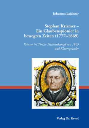 Der Autor Johannes Laichner setzt sich in diesem Buch ausführlich mit dem Leben und den Zeitumständen des Priesters Stephan Krismer (1777-1869) auseinander. Krismer zählt ohne Zweifel zu den großen Glaubenspionieren Tirols. Sein leidenschaftlicher Einsatz im Tiroler Freiheitskampf von 1809 zeugt von einer großen Sorge um die Heimat. Seine Bemühungen um einen Waffenstillstand, freien Abzug der Oberländer Schützen und barmherzigen Umgang mit gefangenen französischen und bayrischen Soldaten zeugen von einem besonnenen Geist. Er hat durch seine Klostergründungen in Ried, Imst und Kronburg die Glaubenslandschaft des Tiroler Oberinntals nachhaltig geprägt. Heute noch sind an diesen Orten die Früchte seines Missionseifers sichtbar. In Predigten mahnte er vor dem drohenden Kriegsunheil und ermunterte die Gläubigen zu einem christlichen Leben. Nach dem Ende der verheerenden Kämpfe, von deren Zerstörungen und Schäden sich das Land erst Jahrzehnte später langsam wieder erholte, galt seine große Sorge der Tiroler Bevölkerung, die sehr unter den Folgen der blutigen Kämpfe litt. Als 1854 König Friedrich August II. von Sachsen bei Brennbichl in Imst verunglückte, spendete Krismer die Sterbesakramente. Krismer lebte aus der tiefen Gewissheit, dass Christus seine Kirche nicht verlässt, wenn auch die Zeichen der Zeit ganz anders zu deuten waren. Als leidenschaftlicher Seelsorger rief er in vielen Predigten und Katechesen dazu auf, der Diktatur des Zeitgeistes zu widerstehen und entschieden aus dem Glauben zu leben. „Umkehr zu Christus“ wurde zur zentralen Botschaft seiner Verkündigung. Krismers Nähe zum gläubigen Volk, sein tiefes Mitgefühl für alle Leidenden, seine Frömmigkeit und die Liebe zur Kirche waren vorbildhaft. Krismers pastorale Schwerpunktsetzung wäre wohl auch heute das bewährte Mittel, um einer gottvergessenen und dadurch orientierungslosen Zeit den Weg zu Christus zu zeigen.