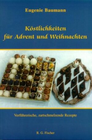 Neben Eugenie Baumanns größten Hobbys singen, tanzen, wandern, reisen, Musik hören sind kochen und backen ihre größte Leidenschaft. In diesem Buch stellt sie ihre leckersten, selbst kreierten Rezepte für die Advents- und Weihnachtszeit vor und wünscht allen Leserinnen und Lesern viel Spaß und gutes Gelingen beim Ausprobieren ihrer Rezepte. Selbst gemachte Leckereien kann man nicht nur selbst genießen - sie sind immer auch ein schönes und persönliches Geschenk für liebe Menschen, gerade in der Advents- und Weihnachtszeit, wenn es auch einmal "ein paar Kalorien mehr" sein dürfen. Die Autorin schloß 2000 ihr Studium der Diplom-Kindererziehung mit der Note "sehr gut" ab. Nun studiert sie noch Beratende Kinderpsychologie und Diättherapie.