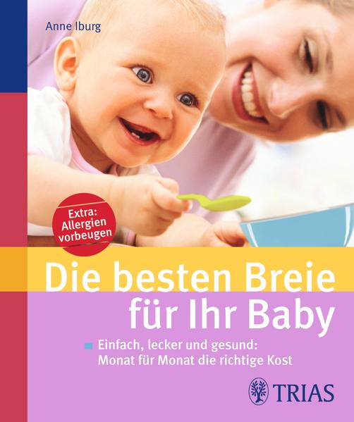 Die besten Babybreie - mit Liebe gekocht Jetzt ist "Breipremiere"! Nach etwa 4 bis 6 Monaten braucht Ihr Baby mehr als nur Milch. Jetzt fängt die spannende und schöne Breizeit für Sie beide an. Selbst gemachte Breie sind flott zubereitet, frisch, natürlich und lecker - und Sie wissen genau, was auf Babys Teller kommt. Schritt für Schritt zu Babys "Brei-Speiseplan" Hier finden Sie 50 schnelle und gesunde Rezepte: vom allerersten Brei bis hin zum einfachen Familienessen. Praktisch fürs Einfrieren: Alle Rezepte mit Angaben für 1 und für 10 Portionen. Viel Sicherheit bietet Ihnen ein großer farbiger 4-Stufenplan: In welchem Monat braucht das Baby welchen Brei? Was Ihrem Baby bekommt Bei jedem Rezept ist angegeben, ob es reizarm, gluten- oder laktosefrei ist. So schützen Sie Ihr Kind gezielt vor Unverträglichkeiten. Viele Ratschläge zu wichtigen Themen wie Getränke, Gewürze, Süßen, Bioprodukte etc. erleichtern Ihnen die gelungene Löffelpremiere. Anne Iburg ist Ökotrophologin und lebt in Kaiserslautern. Von ihr sind bei TRIAS mehrere Ratgeber zu Ernährungsthemen erschienen. Darunter zum Beispiel "Mama-Food", "Köstlich essen - Cholesterin senken"