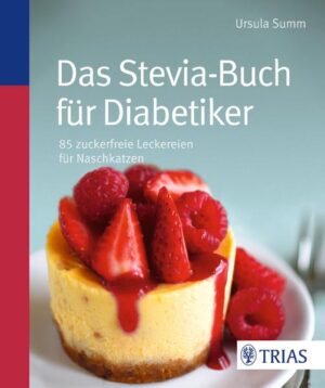 Naschen ohne schlechtes Gewissen? Aber klar doch! Zugegeben, es hört sich fast zu schön an, um wahr zu sein: süße Leckereien ohne Zucker hergestellt, die ganz natürlich schmecken und für Diabetiker geeignet sind. Gibt´s nicht? Doch - dank Stevia GrooVia! Das kleine Kraftpaket enthält eine enorme Süßkraft und hat dabei null Kohlenhydrate und null Kalorien. Dieses Granulat ersetzt nicht nur die Süße von Zucker, sondern gibt Kuchen und Gebäck genügend Volumen. Den Beweis gibt´s 80 Mal in diesem Buch! - Süß, pikant, lecker: Grundteige, Kuchen, Desserts und Eis - alles ist möglich. Genaue Angaben zur Dosierung machen das Backen zum Kinderspiel. - Dem Blutzucker zuliebe: Stevia lässt Ihren Blutzuckerspiegel nicht ansteigen - ideal für Diabetiker, die unbeschwert zugreifen können. Kalorienfrei süßen, reuelos naschen - lassen Sie es sich schmecken! Ursula Summ begeistert seit mehr als 25 Jahren eine große Fangemeinde mit ihrer eigenen Trennkost-Diät - eine Weiterentwicklung der Trennkost nach Hay - und hat bereits zahlreiche Koch- und Backbücher veröffentlicht. Für TRIAS hat sie nun exklusiv spezielle Rezepte mit Stevia entwickelt. www.trennkost.de